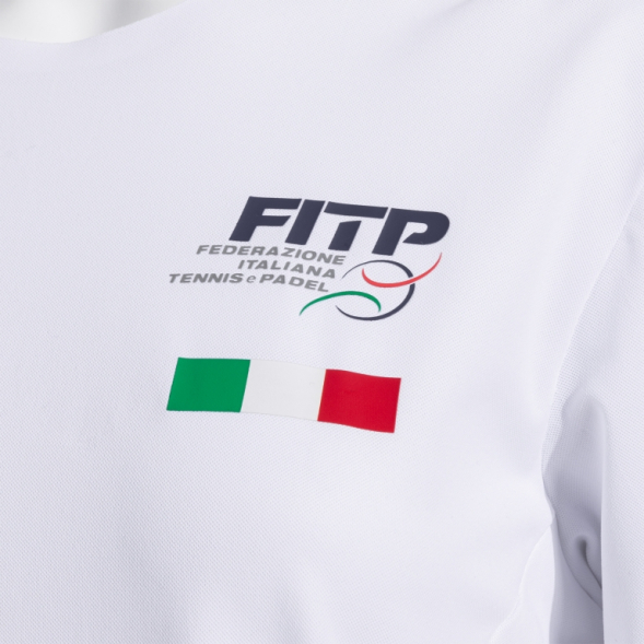 CAMISETA MANGA CORTA MUJER 1ª FED. ITALIA TENIS Y PADEL