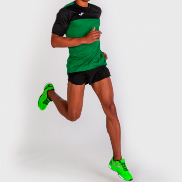 Футболка с коротким рукавом WINNER Зеленый-черный