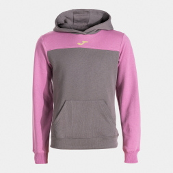 SUDADERA CON CAPUCHA PARK GRIS ROSA