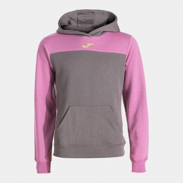 SUDADERA CON CAPUCHA PARK GRIS ROSA