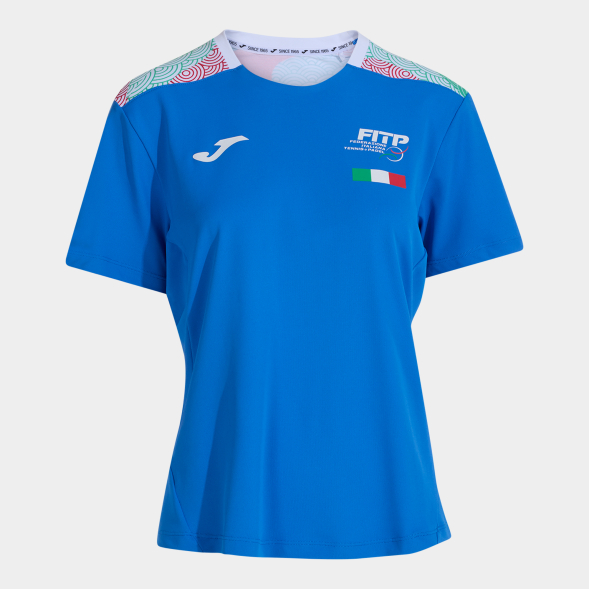 CAMISETA MANGA CORTA MUJER 2ª FED. ITALIA TENIS Y PADEL