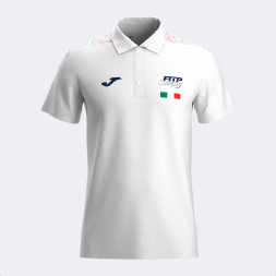 POLO MANGA CORTA MUJER 1ª FED. ITALIA TENIS Y PADEL