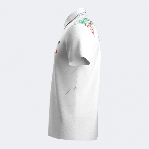 POLO MANGA CORTA MUJER 1ª FED. ITALIA TENIS Y PADEL