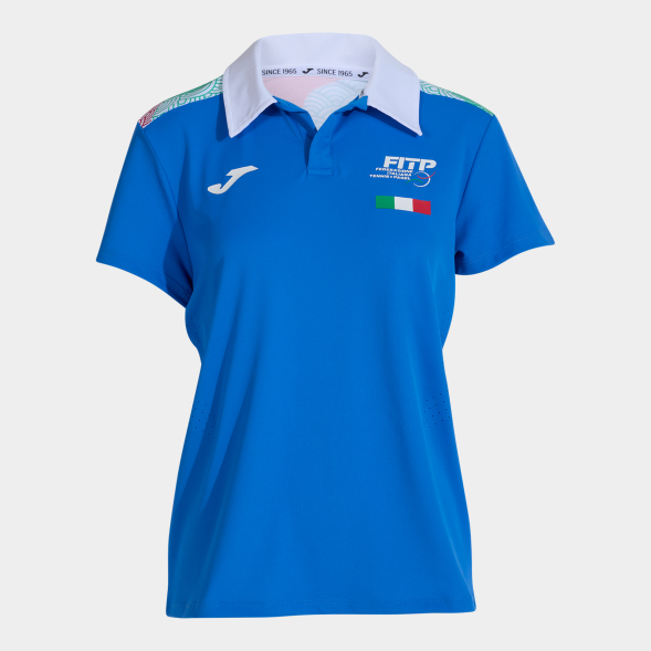POLO MANGA CORTA MUJER 2ª FED. ITALIA TENIS Y PADEL