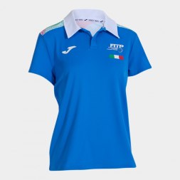 POLO MANGA CORTA MUJER 2ª FED. ITALIA TENIS Y PADEL