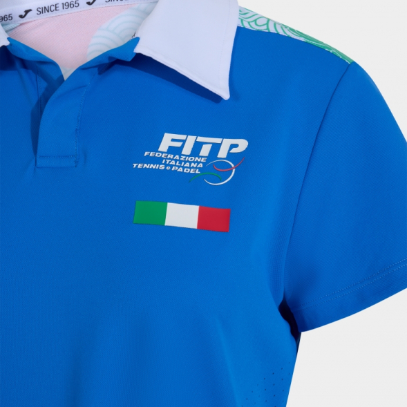 POLO MANGA CORTA MUJER 2ª FED. ITALIA TENIS Y PADEL