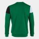 SUDADERA CREW V VERDE NEGRO
