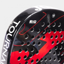 PALA DE PÁDEL TOURNAMENT FLEX NEGRO ROJO