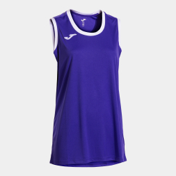CAMISETA SIN MANGAS CANCHA VIOLETA BLANCO