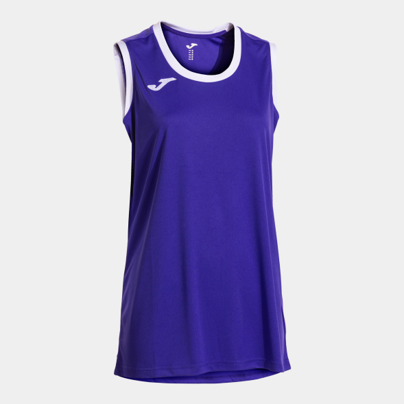 CAMISETA SIN MANGAS CANCHA VIOLETA BLANCO
