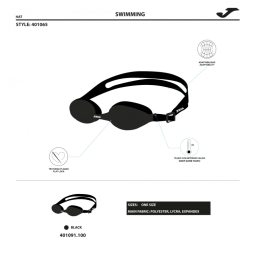 GAFAS DE NATACIÓN SPLASH NEGRO