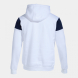 SUDADERA CON CAPUCHA CREW V BLANCO MARINO