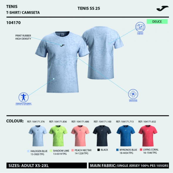 CAMISETA MANGA CORTA CHALLENGE MARINO