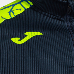 SUDADERA ELITE IX MARINO AMARILLO FLÚOR