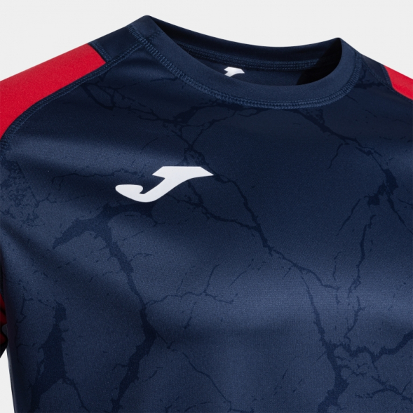 CAMISETA MANGA CORTA HISPA V DARK NAVY ROJO