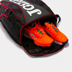 MOCHILA OPEN NEGRO ROJO