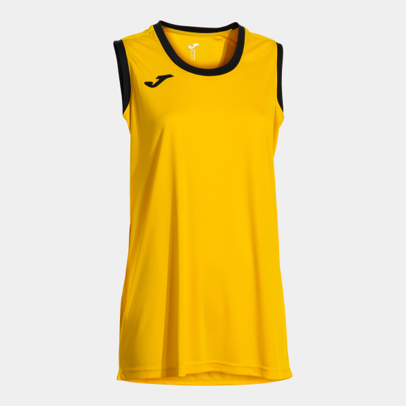 CAMISETA SIN MANGAS CANCHA AMARILLO NEGRO