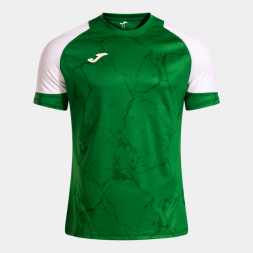 CAMISETA MANGA CORTA HISPA V VERDE BLANCO