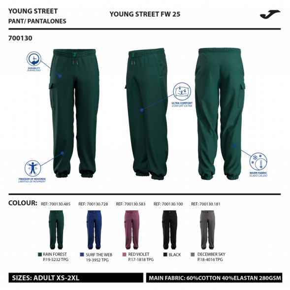 PANTALÓN LARGO U-TRIBE NEGRO