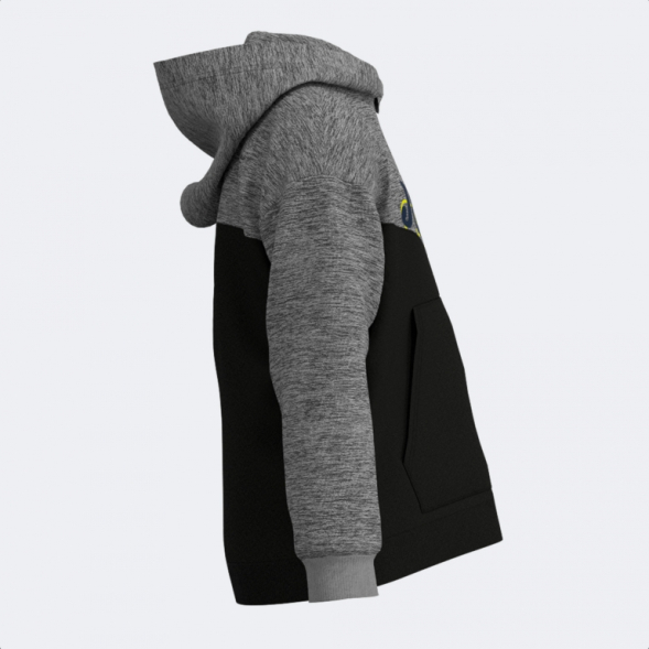 SUDADERA CON CAPUCHA PARK NEGRO GRIS MELANGE