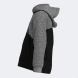 SUDADERA CON CAPUCHA PARK NEGRO GRIS MELANGE