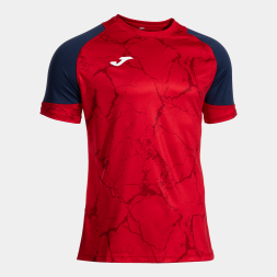 CAMISETA MANGA CORTA HISPA V ROJO DARK NAVY