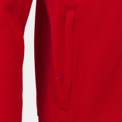 CHAQUETA CON CAPUCHA CREW V ROJO MARINO