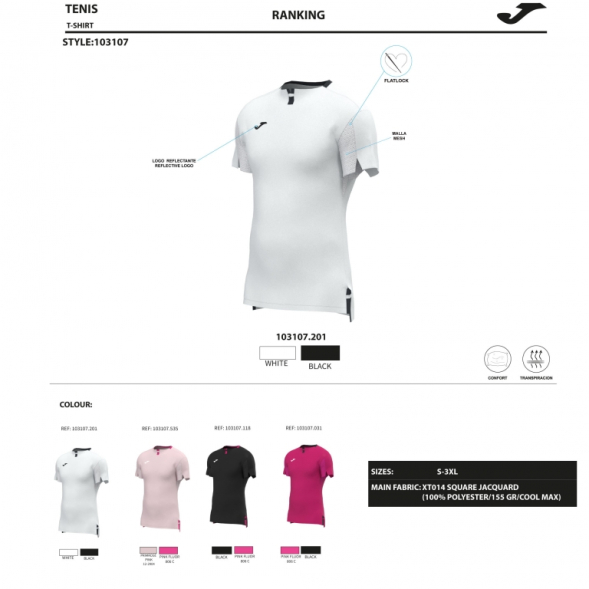 Ассортимент | CAMISETA MANGA CORTA RANKING ROSA