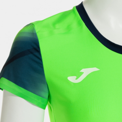 CAMISETA MANGA CORTA ELITE XI VERDE FLUOR MARINO