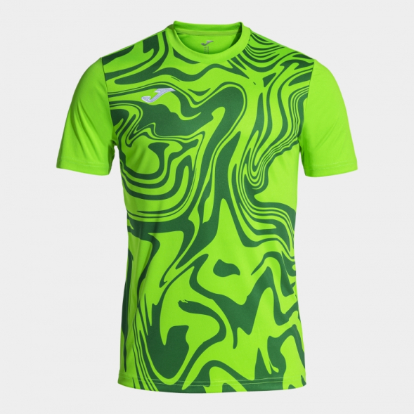 CAMISETA MANGA CORTA LION II VERDE FLUOR