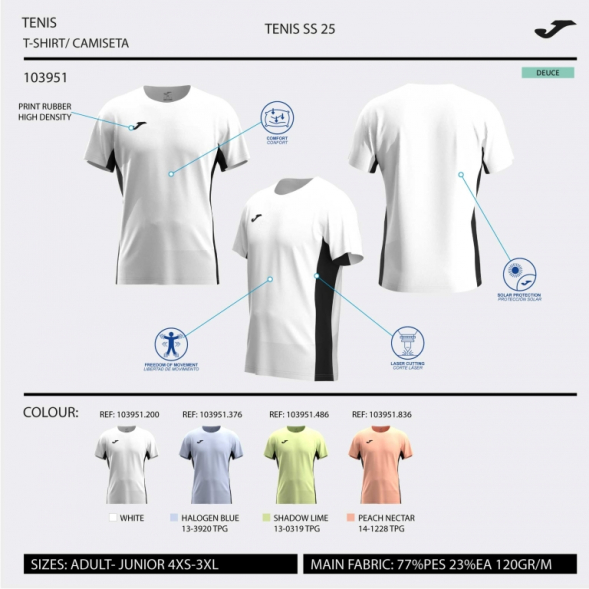 CAMISETA MANGA CORTA CHALLENGE AZUL