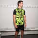 CAMISETA MANGA CORTA LION II NEGRO AMARILLO FLUOR