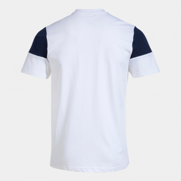 CAMISETA MANGA CORTA CREW V BLANCO MARINO