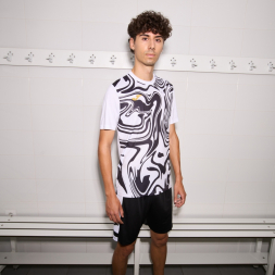 CAMISETA MANGA CORTA LION II BLANCO NEGRO