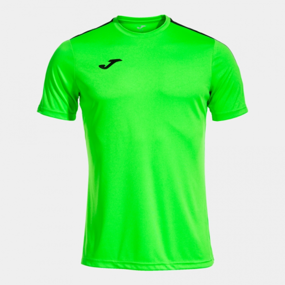CAMISETA MANGA CORTA OLIMPIADA VERDE FLÚOR NEGRO