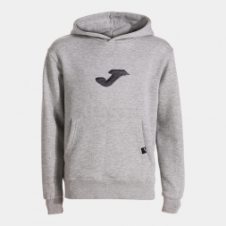 SUDADERA CON CAPUCHA LION GRIS MELANGE