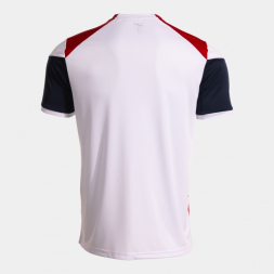 CAMISETA MANGA CORTA DANUBIO BLANCO ROJO