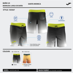 BAÑADOR SANTA MÓNICA AMARILLO NARANJA