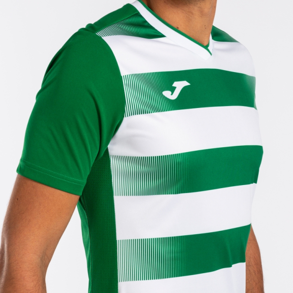 CAMISETA MANGA CORTA EUROPA V VERDE BLANCO