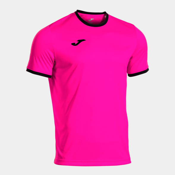 CAMISETA MANGA CORTA COMBI PREMIUM ROSA FLUOR NEGRO