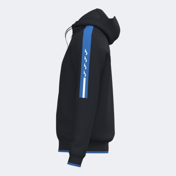 CHAQUETA CON CAPUCHA OLIMPIADA NEGRO ROYAL