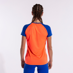 CAMISETA MANGA CORTA ELITE X CORAL FLUOR ROYAL