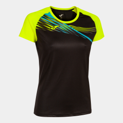 CAMISETA MANGA CORTA ELITE X NEGRO AMARILLO FLUOR