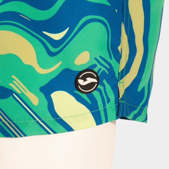 BERMUDA DE BAÑO SANTA MÓNICA VERDE AZUL