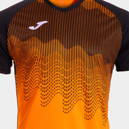 CAMISETA MANGA CORTA TIGER VI NARANJA NEGRO