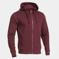 CHAQUETA CON CAPUCHA HEROIC BURDEOS NEGRO