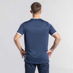 CAMISETA MANGA CORTA COMBI PREMIUM DARK NAVY BLANCO