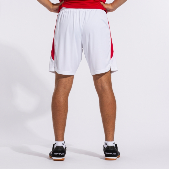 SHORT GLASGOW BLANCO ROJO