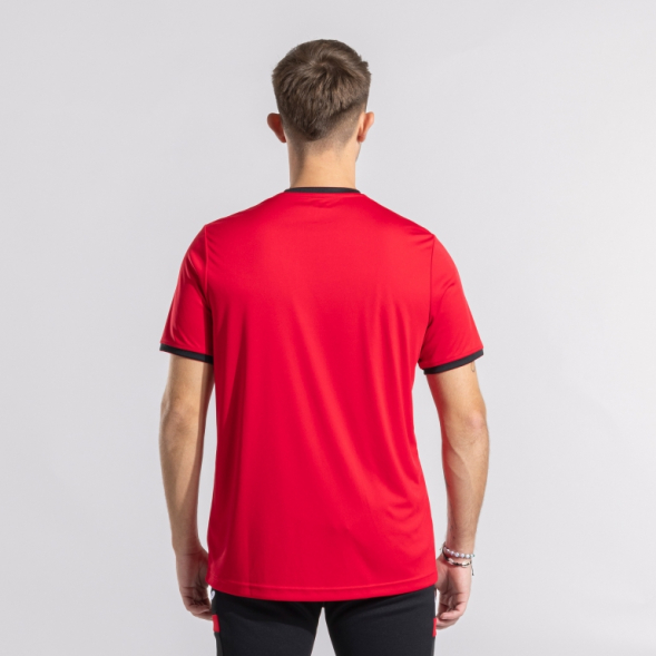 CAMISETA MANGA CORTA COMBI PREMIUM ROJO NEGRO