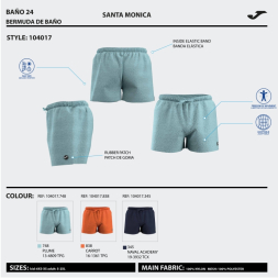 BERMUDA DE BAÑO SANTA MÓNICA MARINO